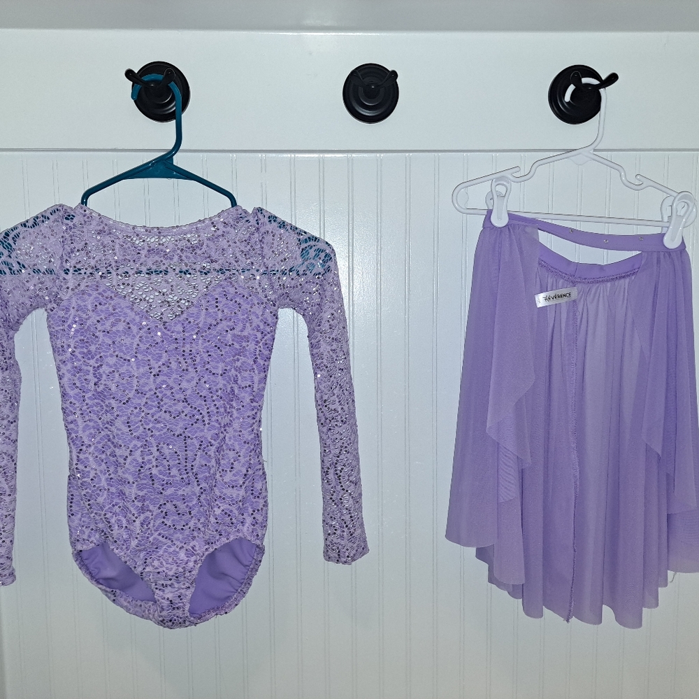 Reverence 2 piece custom lavender contemporary/lyrical costume